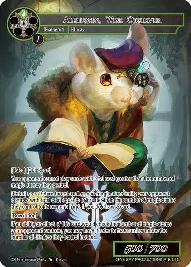 Algernon, Wise Observer