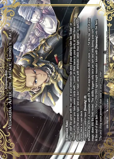 Velmardia After the Attack: Lionel's Pact