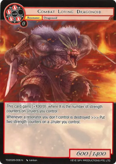 Combat Loving Dragonoid