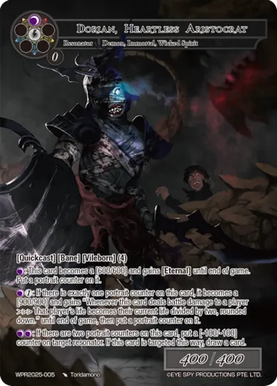 Dorian, Heartless Aristocrat