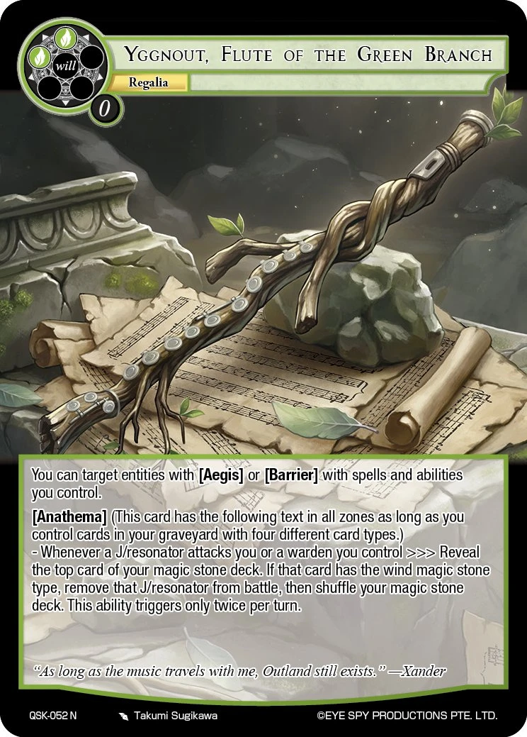 Yggnout, Flute of the Green Branch