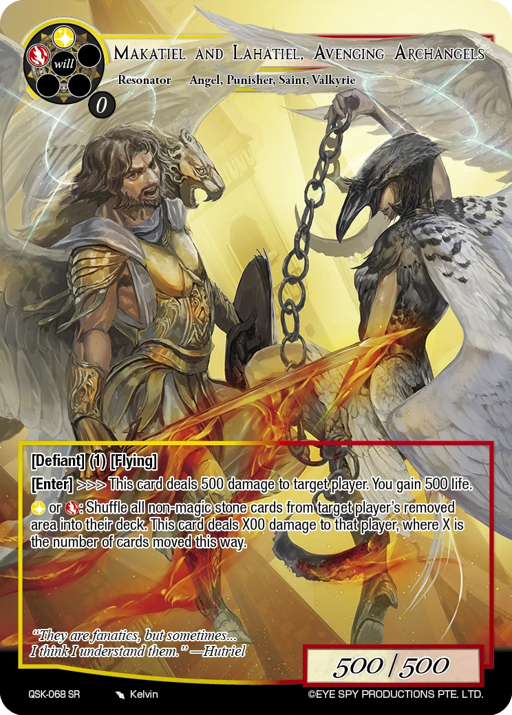 Makatiel and Lahatiel, Avenging Archangels