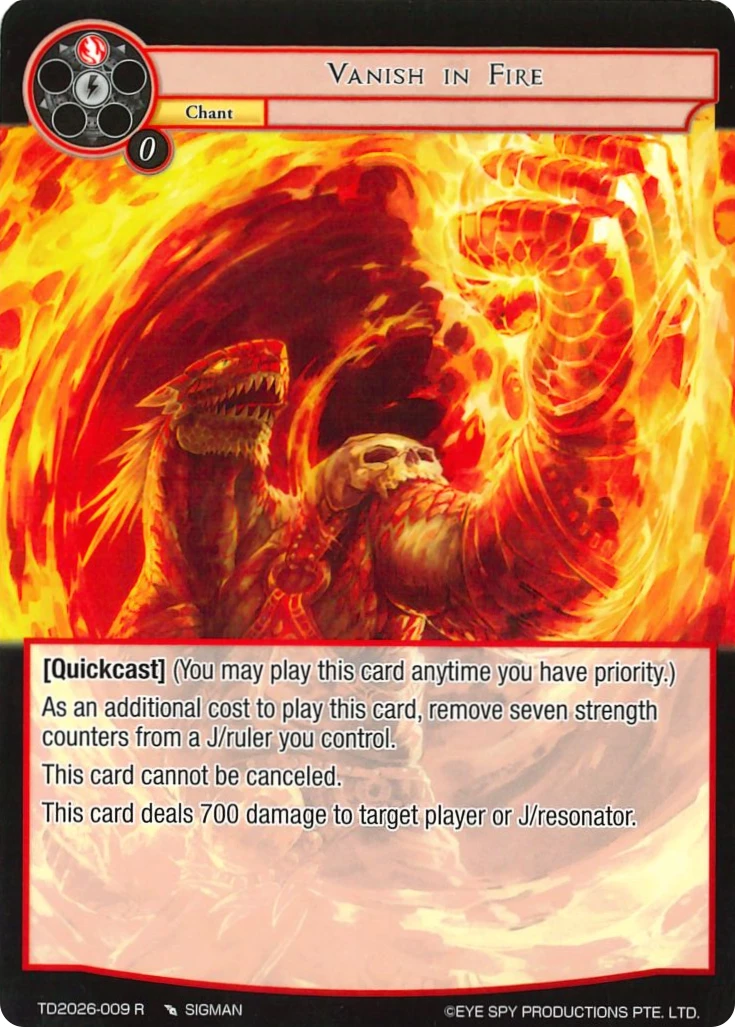 Vanish in Fire